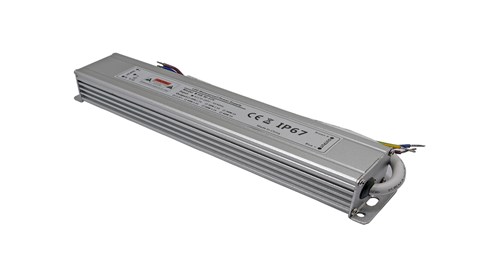 led防水电源长条形铝壳30W-深圳led电源厂家华荣科源